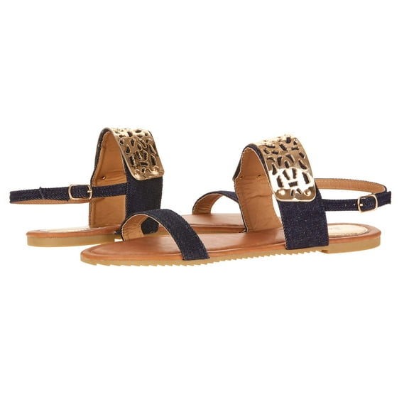 Victoria K Women's Gold Cuff Fashion Sandals