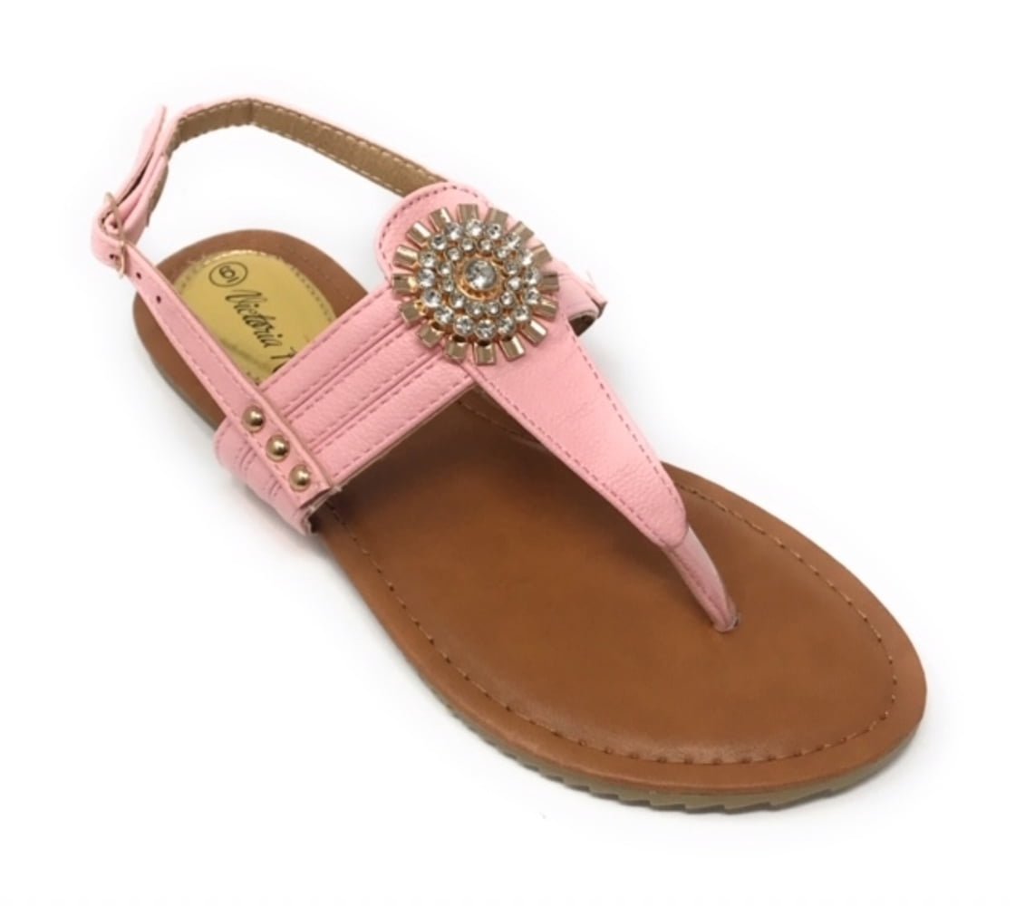 Victoria K Women's Gold Medallion Sandals