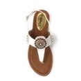 thumbnail image 1 of Victoria K Women's Gold Medallion Sandals, 1 of 3