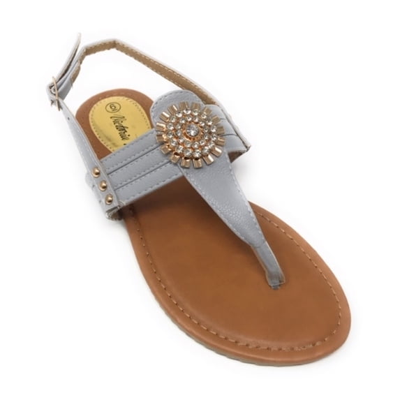 Victoria K Women's Gold Medallion Sandals