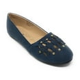 thumbnail image 1 of Victoria K Women's Gold Studs With Braid Ballerina Flats, 1 of 5