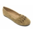thumbnail image 1 of Victoria K Women's Gold Studs With Braid Ballerina Flats, 1 of 5