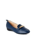 thumbnail image 1 of Victoria K Women’s Greek Key Buckle Wedge Slip-On Moccasins, 1 of 7