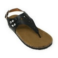 thumbnail image 1 of Victoria K Women's Laser Cut Out Cork Sandals, 1 of 4