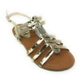 thumbnail image 1 of Victoria K Women's Metallic Strappy Sandal, 1 of 4