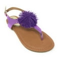 thumbnail image 1 of Victoria K Women's PomPom With Side Buckle Sandals, 1 of 5