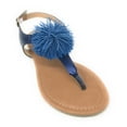 thumbnail image 1 of Victoria K Women's PomPom With Side Buckle Sandals, 1 of 5