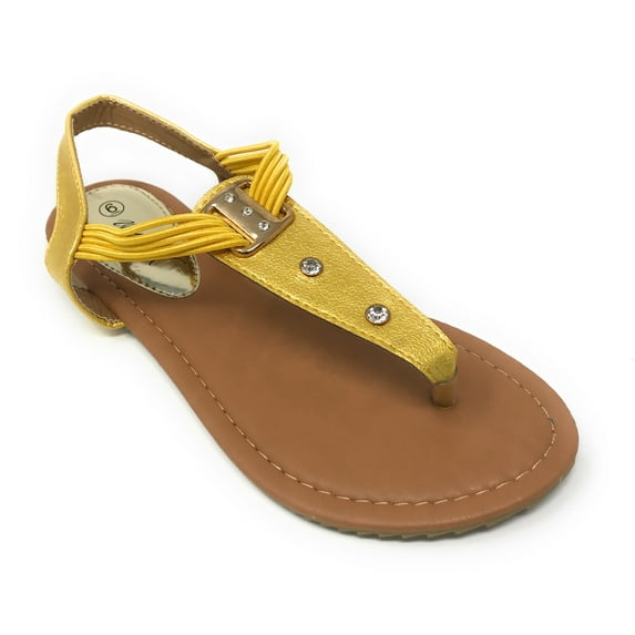 Victoria K Women's Rhinestone Elastic Straps Sandals