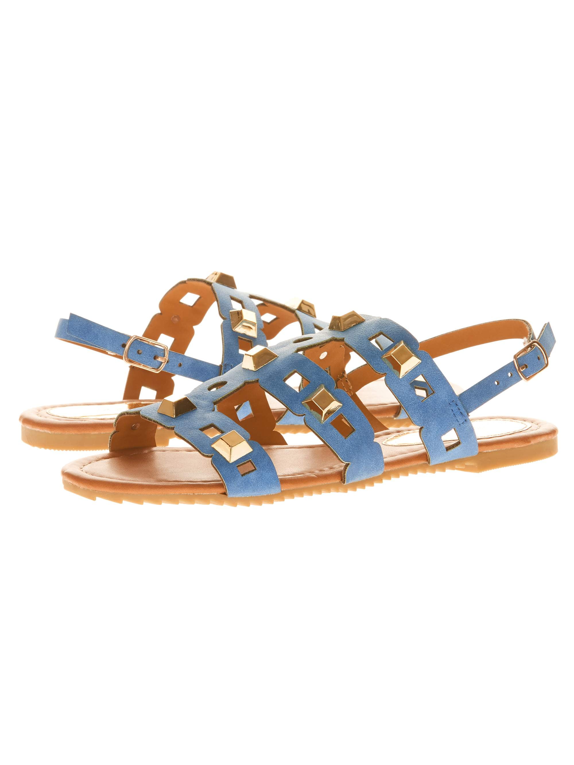 Victoria K Women's Straps and Studs Sandals