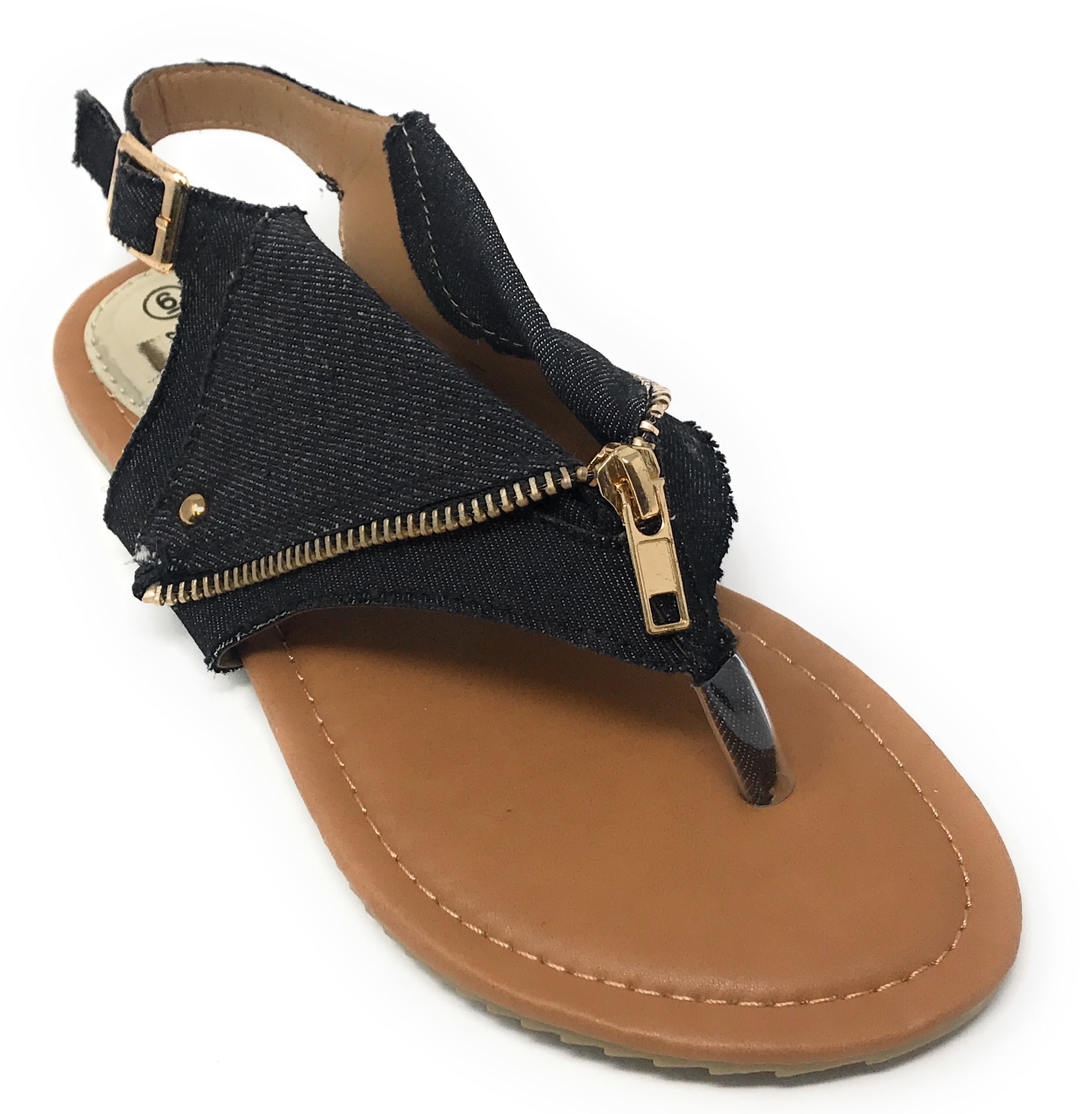 Victoria K. Women's Zipper Thong Sandal