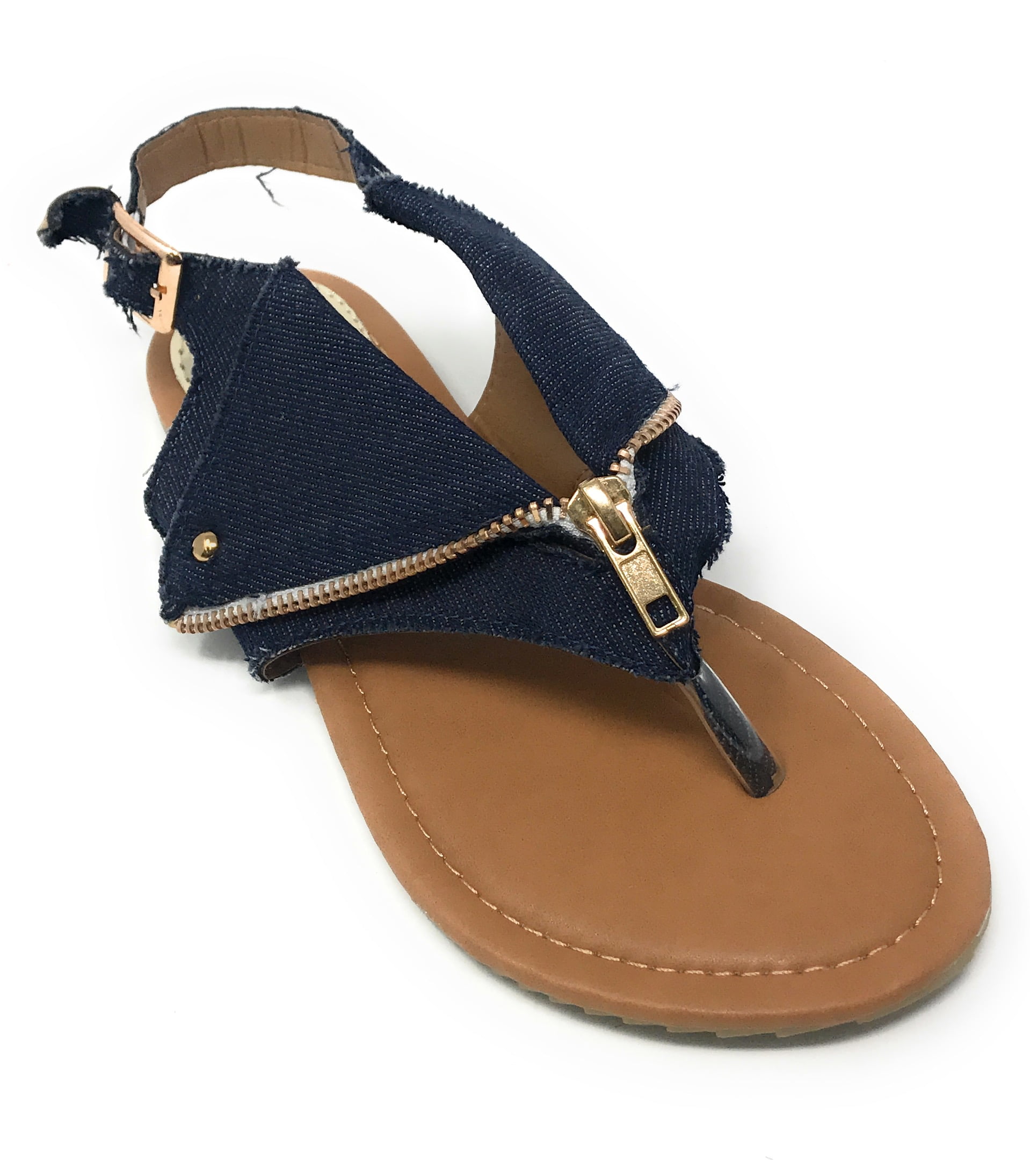 Victoria K. Women's Zipper Thong Sandal