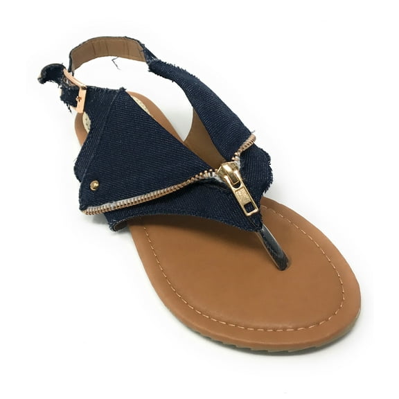Victoria K. Women's Zipper Thong Sandal