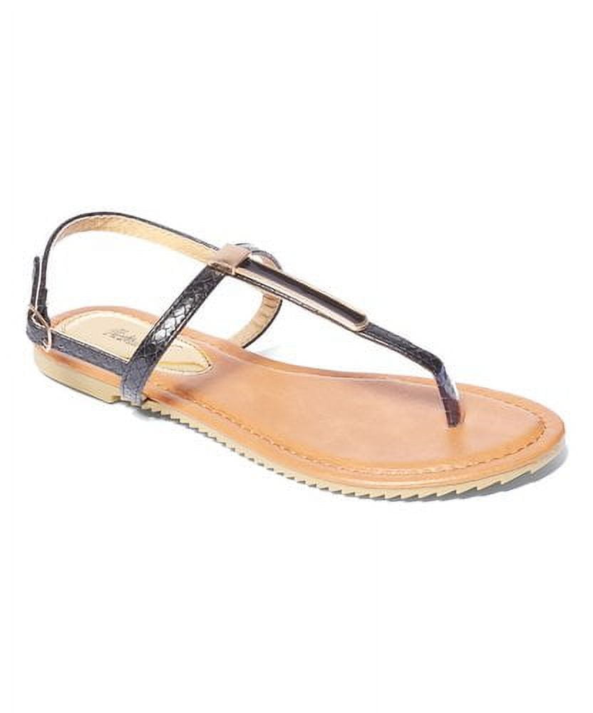 Victoria K Womens' Metallic Embellishment Sandals