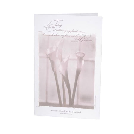 Victoria Lynn Calla Lily Wedding Programs: 8.5 x 11 inches, 100 pack