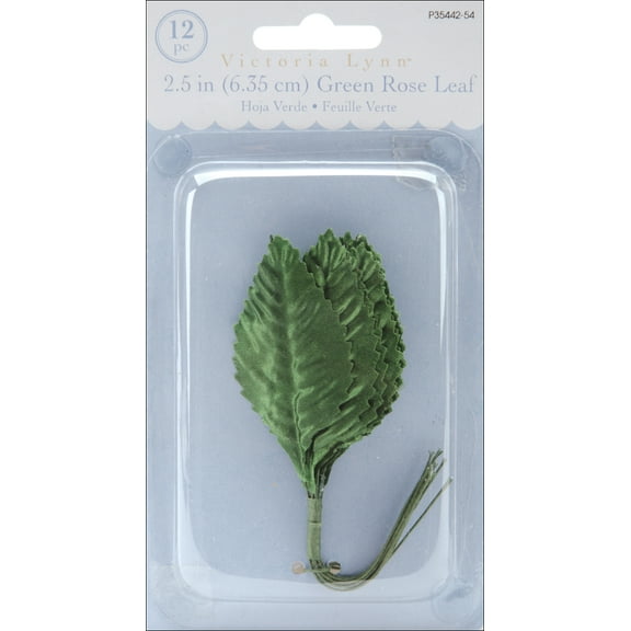 Darice Victoria Lynn Single Leaf Green 2.5 Inches