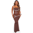 thumbnail image 1 of Victoria Monét (Brown Dress) Life Size Cutout. Standee., 1 of 8