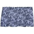 thumbnail image 1 of Victoria Park Toile 68-Inch-by-30 Inch Tailored Tier Curtains, Black, 1 of 2