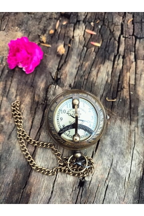 Victoria Pocket Watch with Coat Chain Vintage Quartz Pocket Timepiece for Boys & Girls Elegant Gift for Teens & Kids