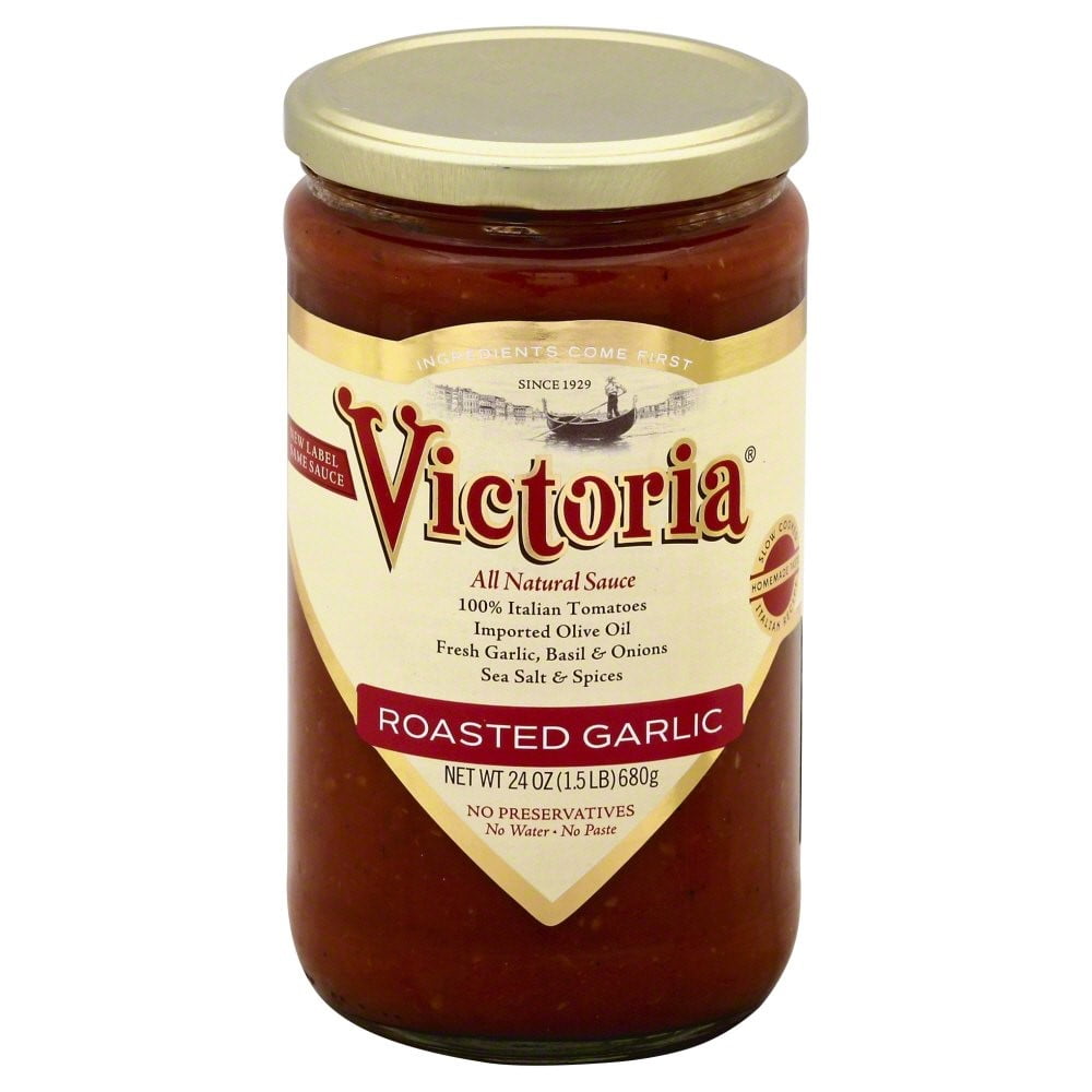 Victoria Roasted Garlic Sauce, 24 Ounce