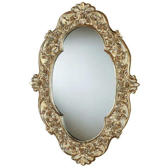 Victoria Rose Oval Wall Mirror 22.5 Wide x 1.5 Deep x 32 High
