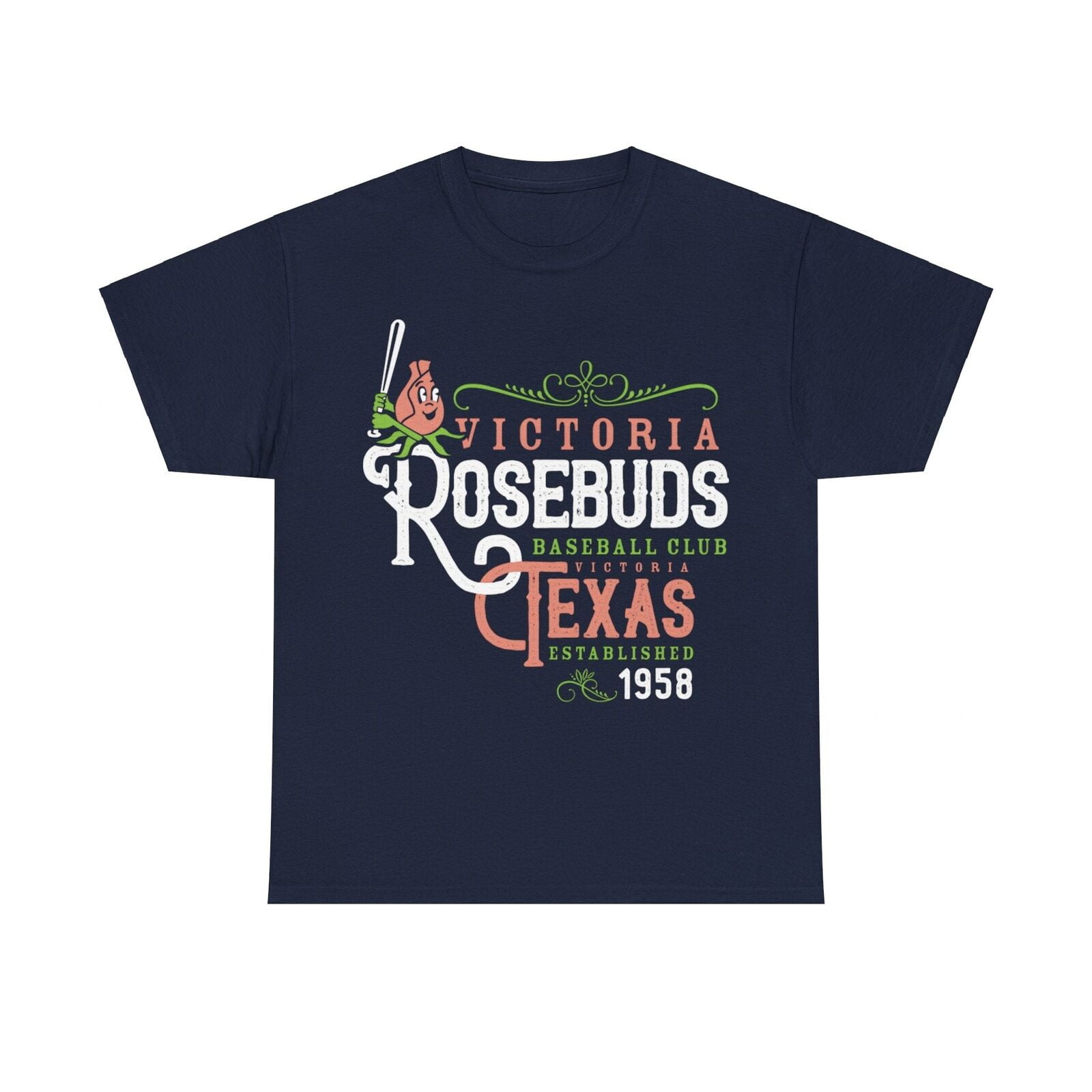 Victoria Rosebuds Texas Baseball Team Tshirt