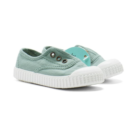 Victoria Toddlers 1915 Inglesa Slip-On Canvas Shoes, Jade,5.5 M US