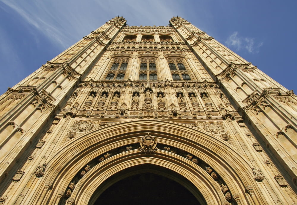 Victoria Tower At The Houses Of Parliament Canvas Art - Mark Thomas Design Pics (36 x 24)