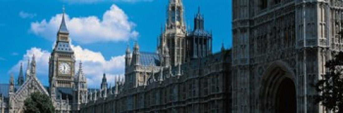 Victoria Tower & Big Ben London England Canvas Art - Panoramic Images (18 x 6)