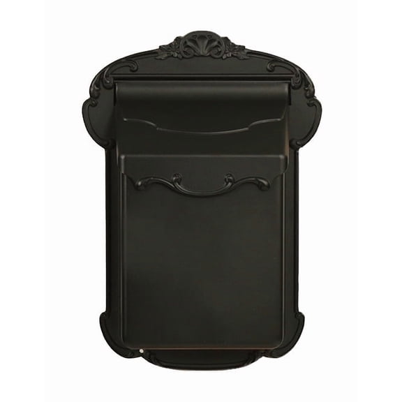 Special Lite Victoria Vertical Durable Black Wall-Mount Mailbox