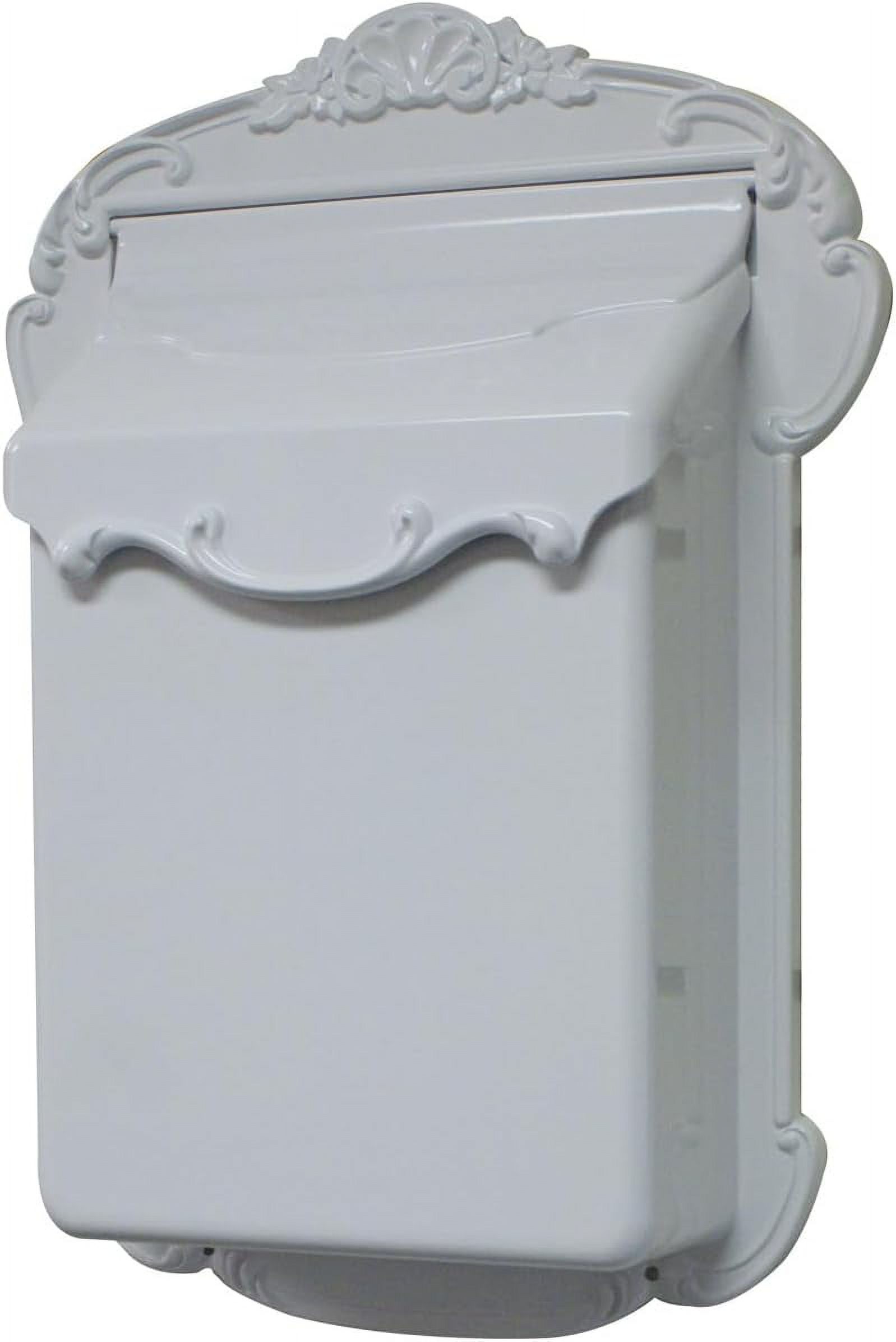 Victoria Vertical Mailbox, White