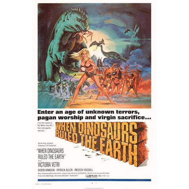 Victoria Vetri When Dinosaurs Ruled The Earth Victoria Vetri in When Dinosaurs Ruled the Earth 24x36 Poster Hammer