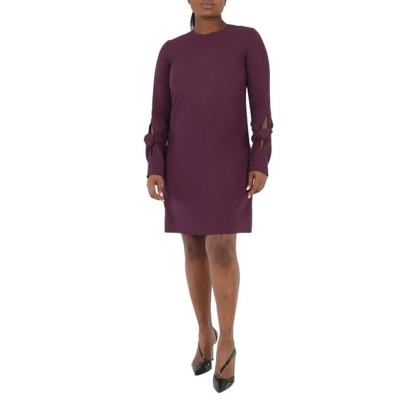 Victoria Victoria Beckham Woman Knotted Crepe Mini Dress, Brand Size 10 (US Size 6)