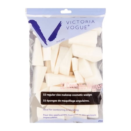 Victoria Vogue Cosmetic Wedges Latex, Regular Size, 32 Ea, 6 Pack