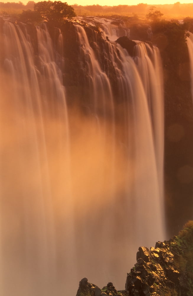 Victoria Waterfall Zimbabwee Africa Canvas Art - Panoramic Images (18 x 24)
