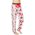 thumbnail image 1 of Victoria Womens Lounge Pajama Pants, Heart print I Love You, Love Me, Size: XL, Victoria Collection, 1 of 3