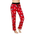 thumbnail image 1 of Victoria Womens Pajama Lounge Pant Frenchie Kisses Heart Print, Kisses, Size: L, Victoria Collection, 1 of 3