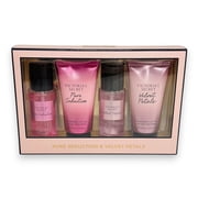 Victorias Secret 4 Piece Pure Seduction & Velvet Petals Mist & Lotion Gift Set