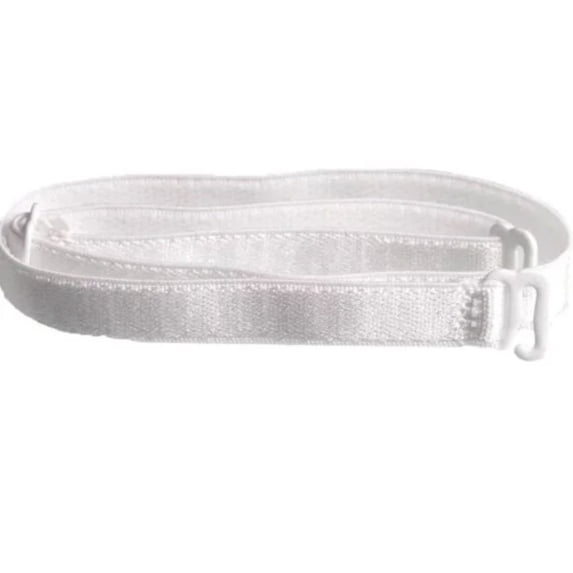 Victoria's Secret Adjustable Replacement Bra Straps Set: White with White Hooks