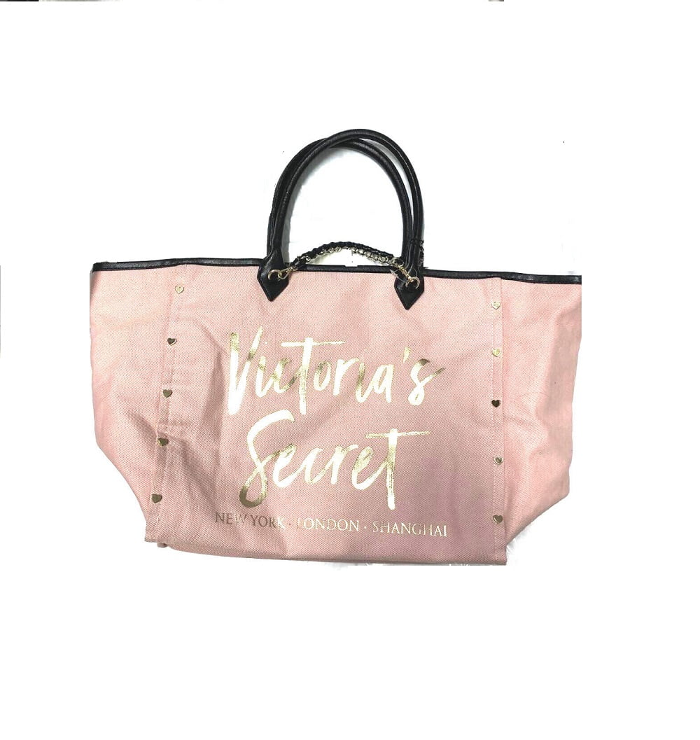 Large Logo Canvas Tote Bag in Pink - Patou