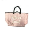 thumbnail image 1 of Victoria's Secret Angel City Canvas Chain Tote Bag Black Light Peach New, 1 of 2
