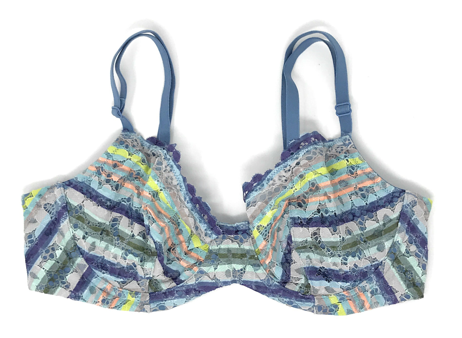 Victoria's Secret Floral Unlined Bra 38d Blue Size 38 D - $71 New With Tags  - From Amanda