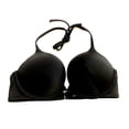 thumbnail image 1 of Victoria's Secret Bombshell Add-2-Cups Push-Up Swim Bikini Top Black Size 36B NWT, 1 of 3