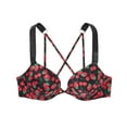 thumbnail image 1 of Victoria's Secret Bombshell Add-2-cups Push-up Bikini Swim Top Shine Strap Mixed Berry Cup Size 36B NWT, 1 of 3