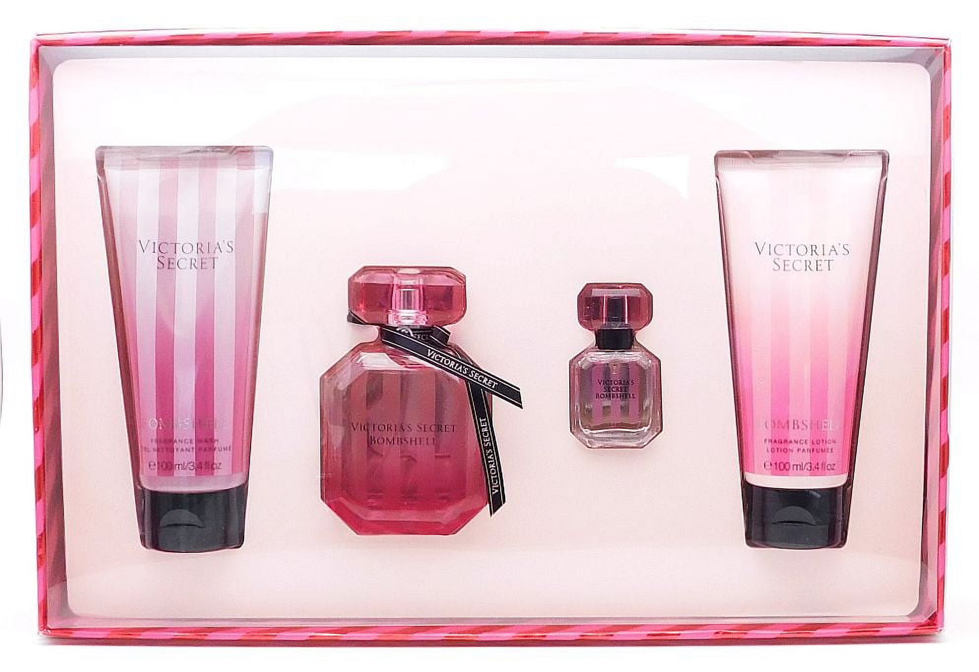 Victoria's Secret Bombshell Coffret: Eau De Parfum Spray 50ml/1.7oz + Body  Lotion 100ml/3.4oz + Body Wash 100ml/3.4oz + Eau De Parfum Spray