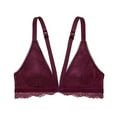 thumbnail image 1 of Victoria's Secret Chantilly Lace Front Close Bralette Kir with Velvet Trim Size Large NWT, 1 of 2