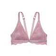 thumbnail image 1 of Victoria's Secret Chantilly Lace Front close Bralette Antique Lavender Size Medium NWT, 1 of 3