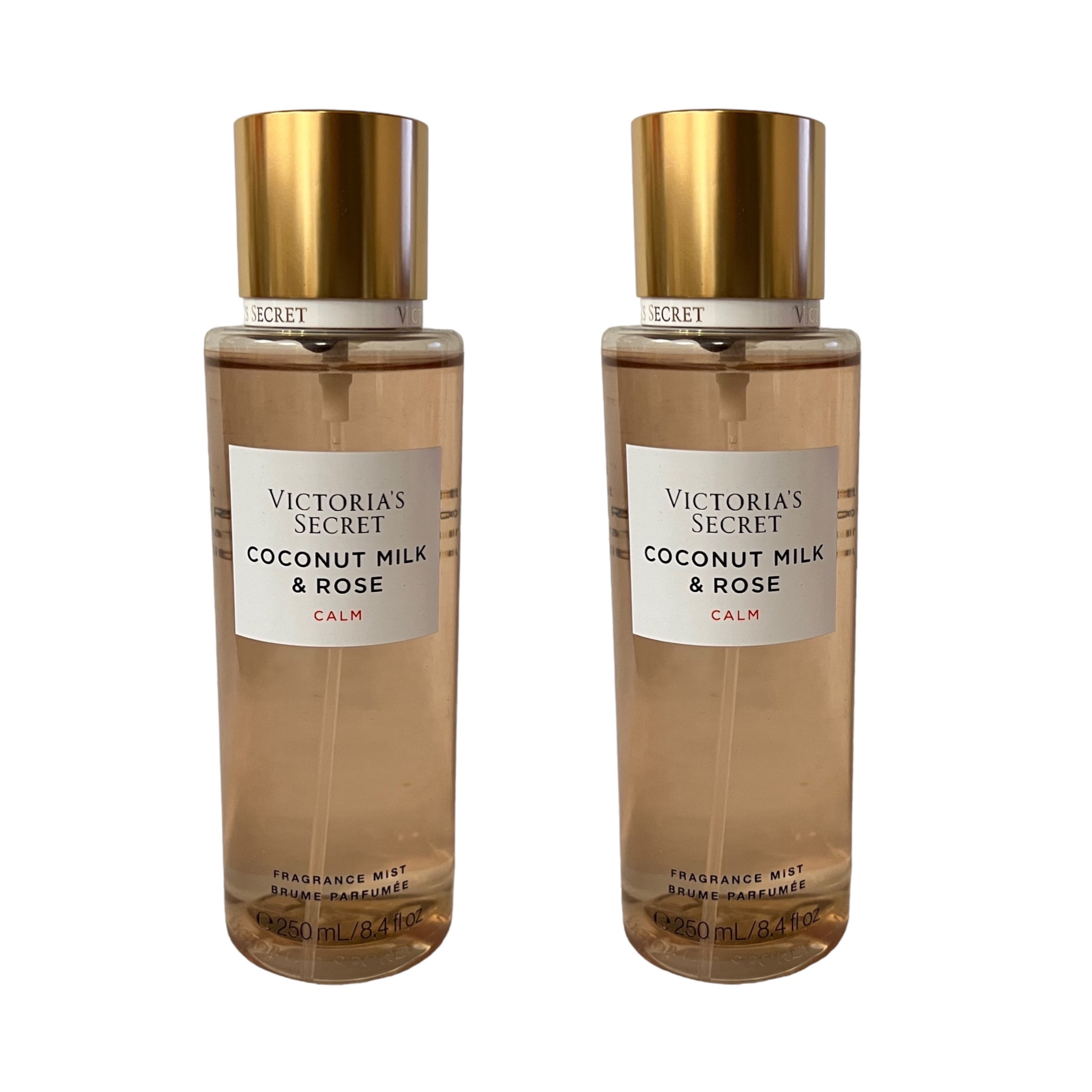 Victoria's Secret Coconut Milk & Rose Fragrance Mist Set Natural Beauty Calm