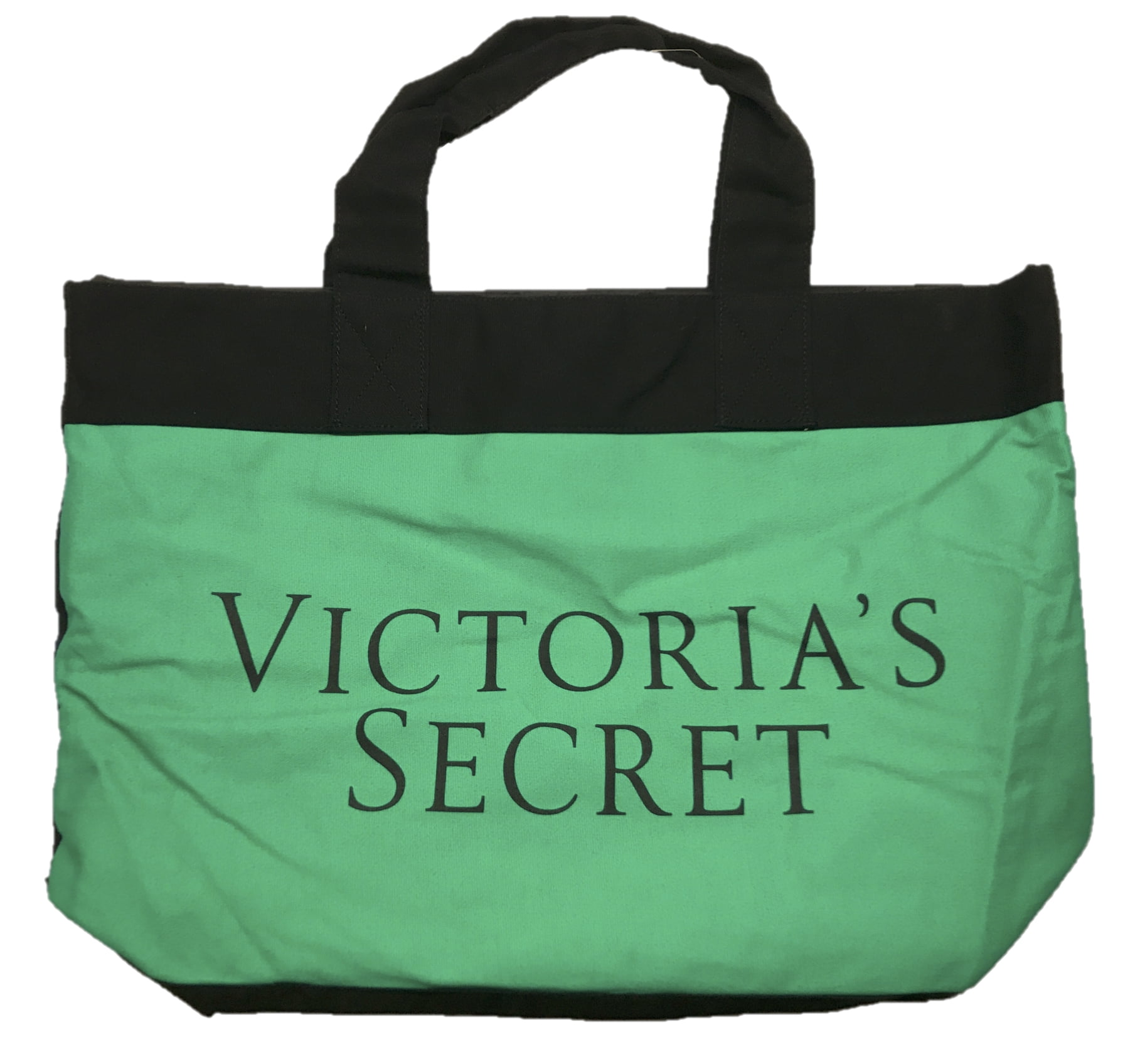 Victoria's Secret Color Block Tote Green Blue 