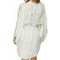 thumbnail image 1 of Victoria's Secret Dream Angels Short Satin Kimono Angel Rhinestone Robe White Size Med/Large Nwt, 1 of 3