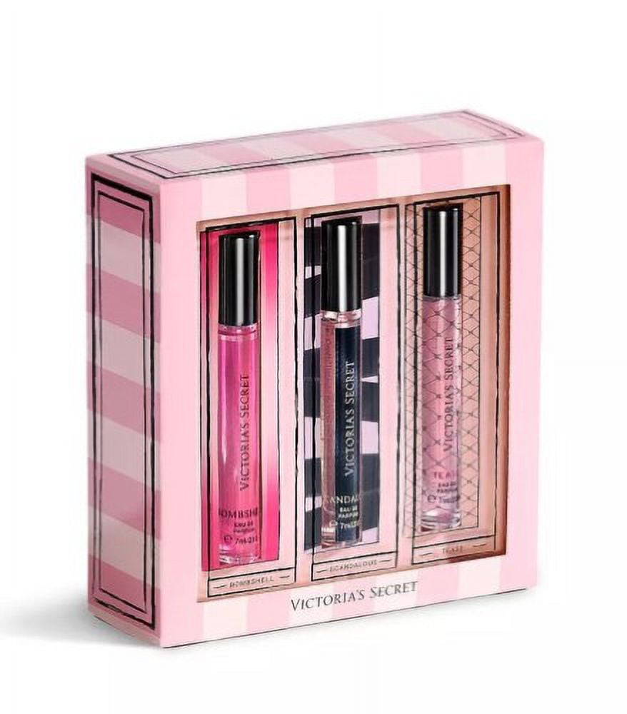 Victoria's Secret Eau de Parfum Rollerball Perfume 3 Piece Gift Set 3 x  0.23oz: Bombshell, Scandalous, Tease